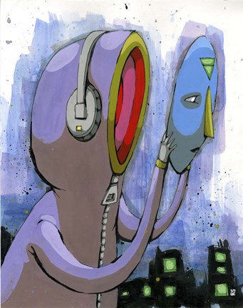 Framed Can&#39;t Face The City Print