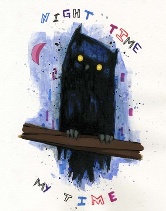 Framed Night Time My Time Print