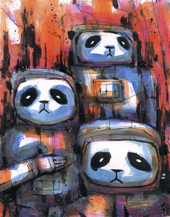 Framed Panda Explorers Print