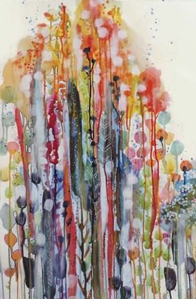 Framed Petit Jardin 1 Print