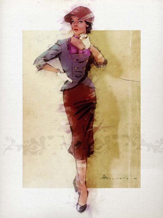 Framed Standing There Print