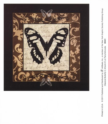 Framed Classical Butterfly II Print