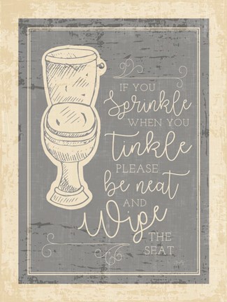 Framed Sprinkle Tinkle Print