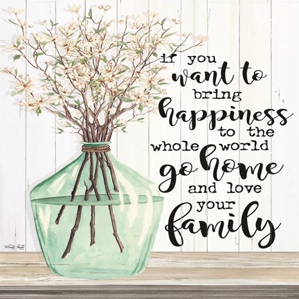 Framed Spring - Love Your Family Print