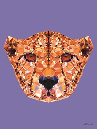 Framed Geometric Cheetah Print