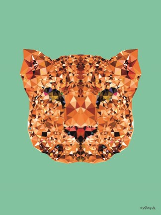 Framed Geometric Leopard Print
