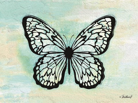 Framed Vintage Butterfly Print