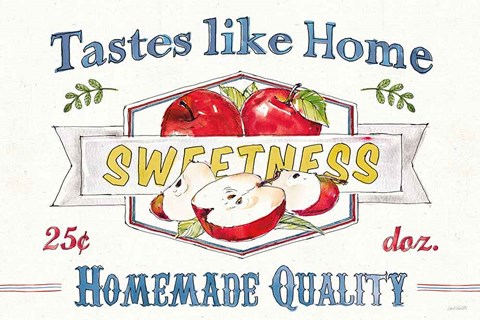 Framed Fruit Stand I Print