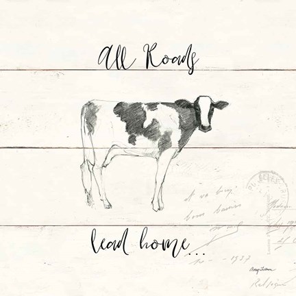 Framed Life at Home III Shiplap Print