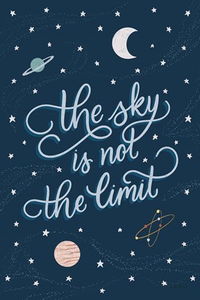 Framed Sky is not the limit Print