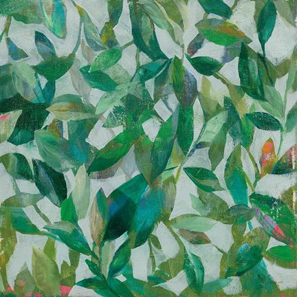 Framed Summer Garden Greenery I Print