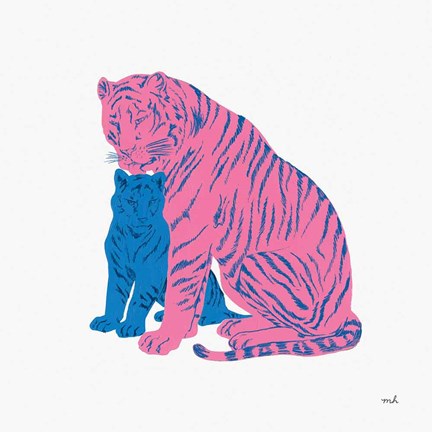 Framed Hey Tiger II Print