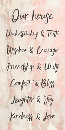 Framed Our House - Pink Print