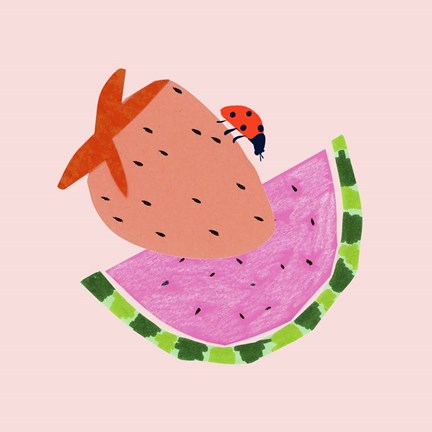 Framed Strawberry Fields I Print