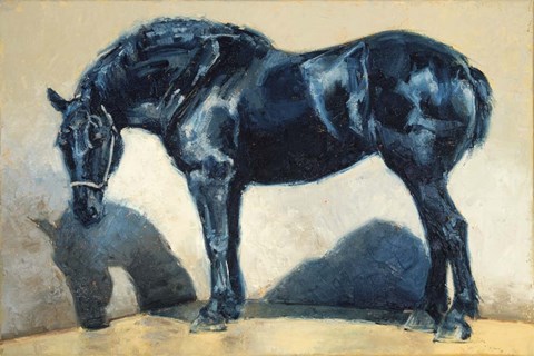 Framed Mood Indigo I Print