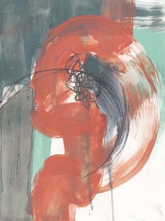 Framed Juxtaposed Coral II Print