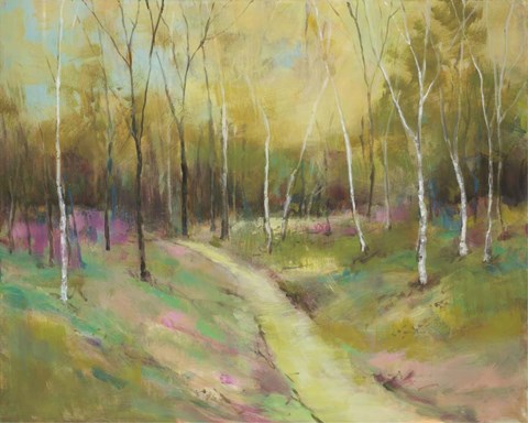 Framed Wooded Pathway II Print