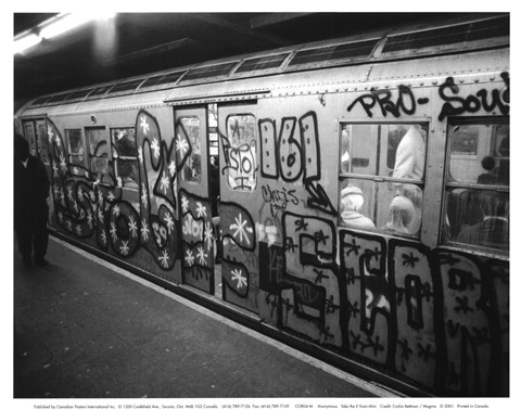 Framed Take the E-Train Print