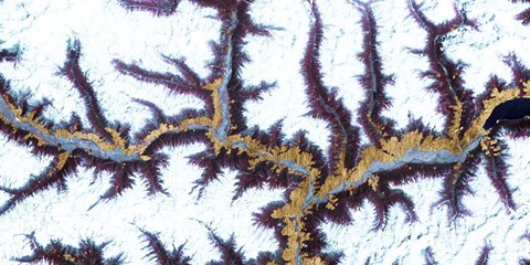 Framed Himalayas I Print