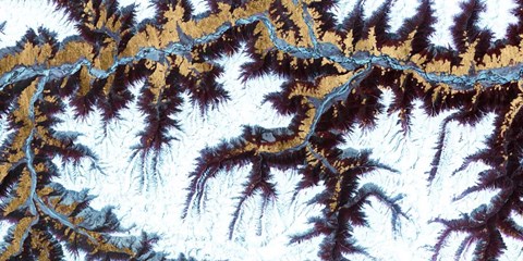 Framed Himalayas II Print