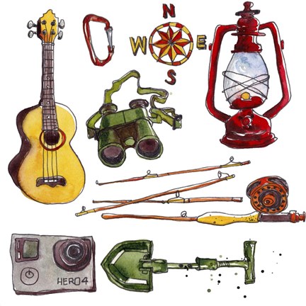 Framed Camp Out III Print