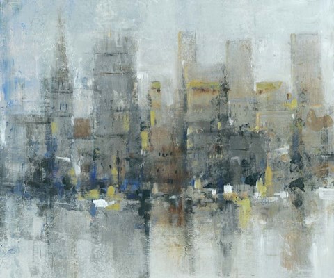 Framed City Proper I Print