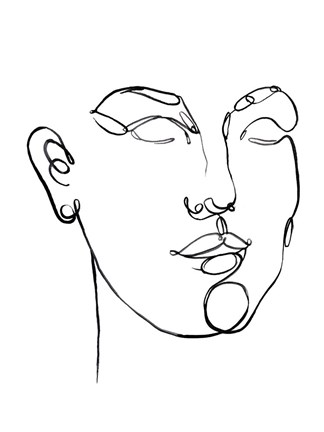 Framed Linear Thoughts II Print