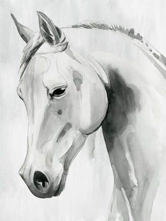 Framed Horse Whisper I Print