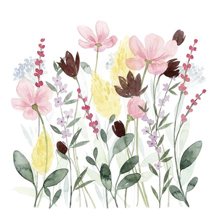 Framed May Posy II Print