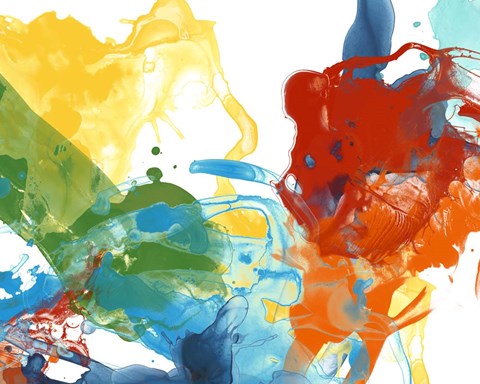 Framed Primary Abstract II Print