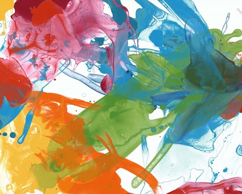 Framed Primary Abstract III Print