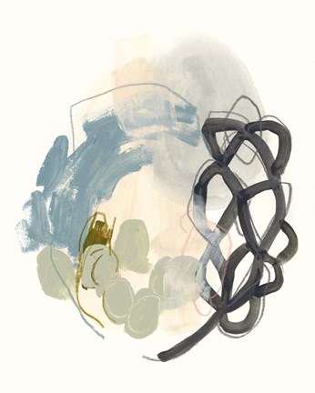 Framed Seed Stitch I Print