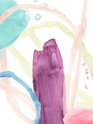 Framed Serpentine Rainbow II Print