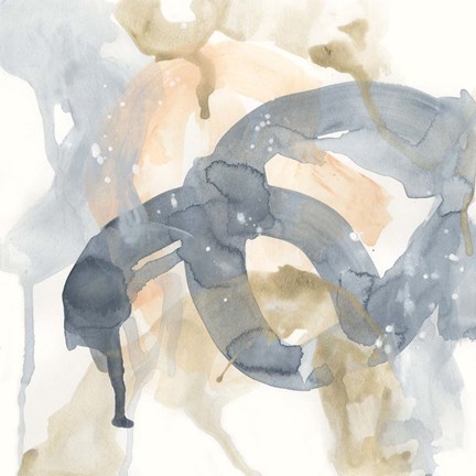 Framed Liquid Blueprint VII Print