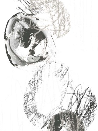 Framed Scribble Stones II Print