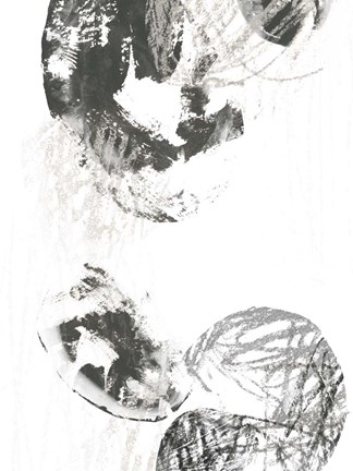 Framed Scribble Stones III Print