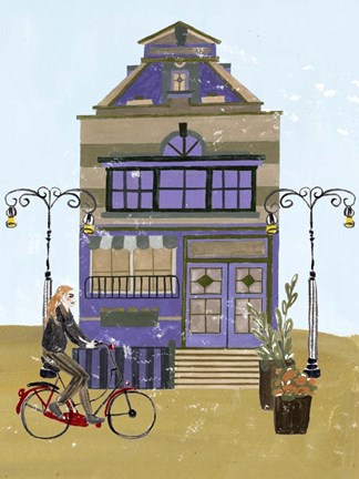 Framed Local Cafe III Print