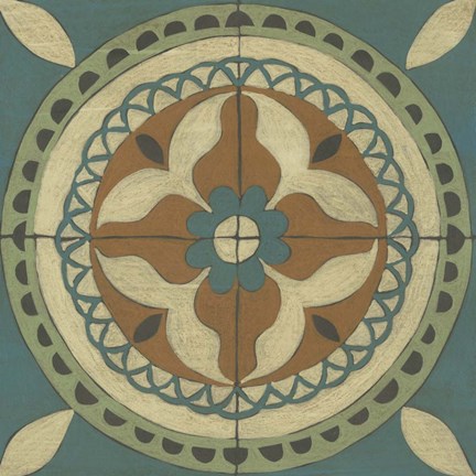 Framed Fraser Tile I Print