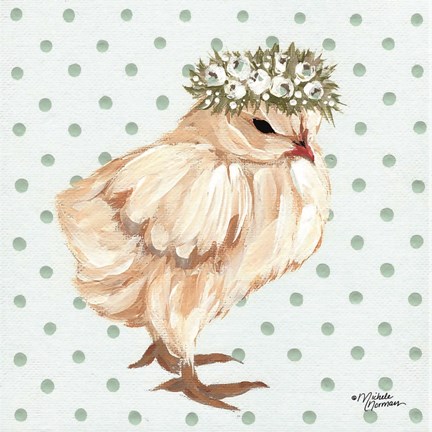 Framed Spring Chick Print