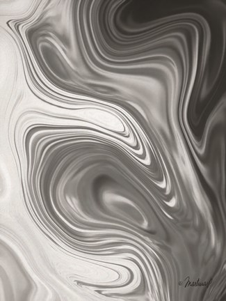 Framed Gray Marble Print