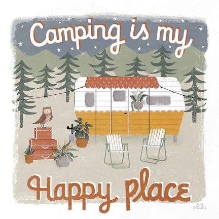 Framed Gone Glamping V Print