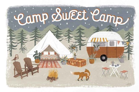 Framed Gone Glamping I Print