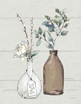 Framed Modern Farmhouse III Shiplap Print