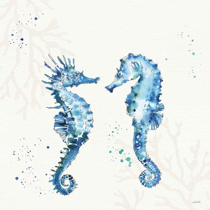 Framed Deep Sea III No Words Print