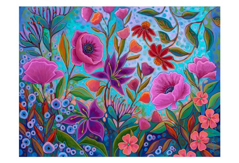 Framed Colorful Conversation Print