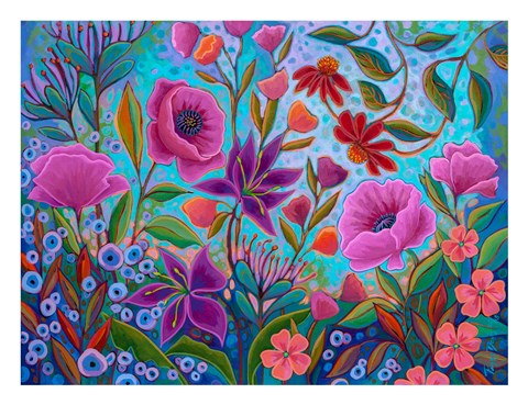 Framed Colorful Conversation Print