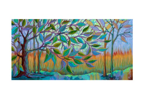 Framed Misty Meadow Print