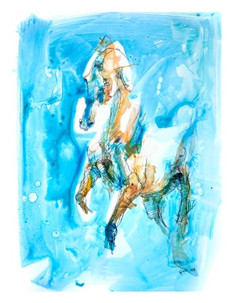 Framed Equine Nude 56t Print