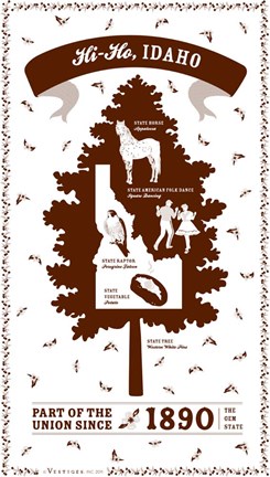 Framed Idaho Print