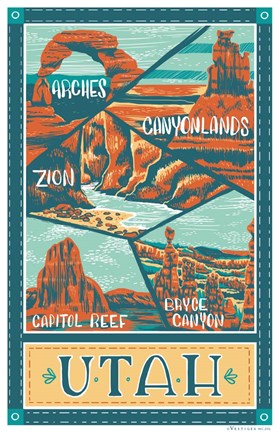 Framed Utah Parks Print